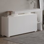 Hanah Home Beliz - Consola Blanca con Luces LED